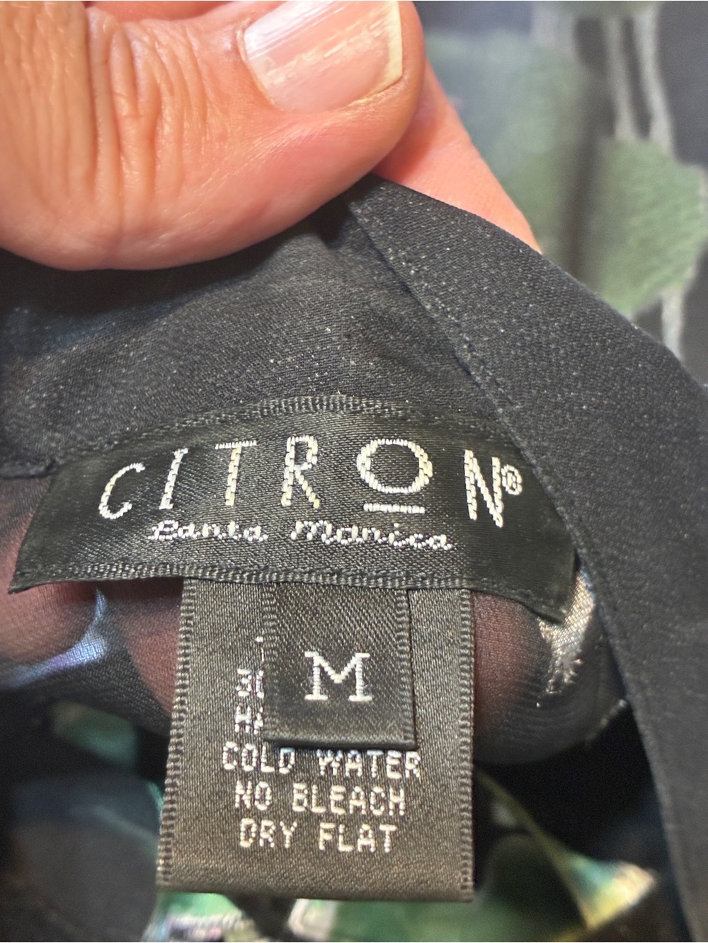 Citron Santa Monica Silk Blend Duster Top & Pants Crane Print Medium - Picture 4 of 16